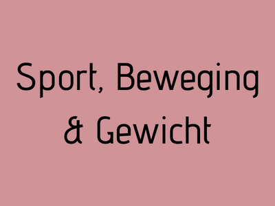 sport, beweging en gewicht