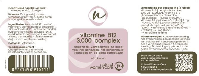 Vitamine B12 3.000 Complex - Afbeelding 3
